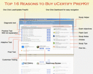 uCertify PrepKit for Microsoft exam 70-270 screenshot